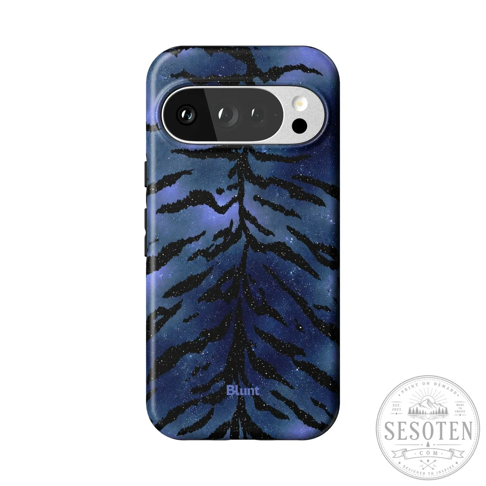 Midnight Blue Tiger Stripe Pixel Phone Case 18 Midnight Blue Tiger Stripe Pixel Phone Case