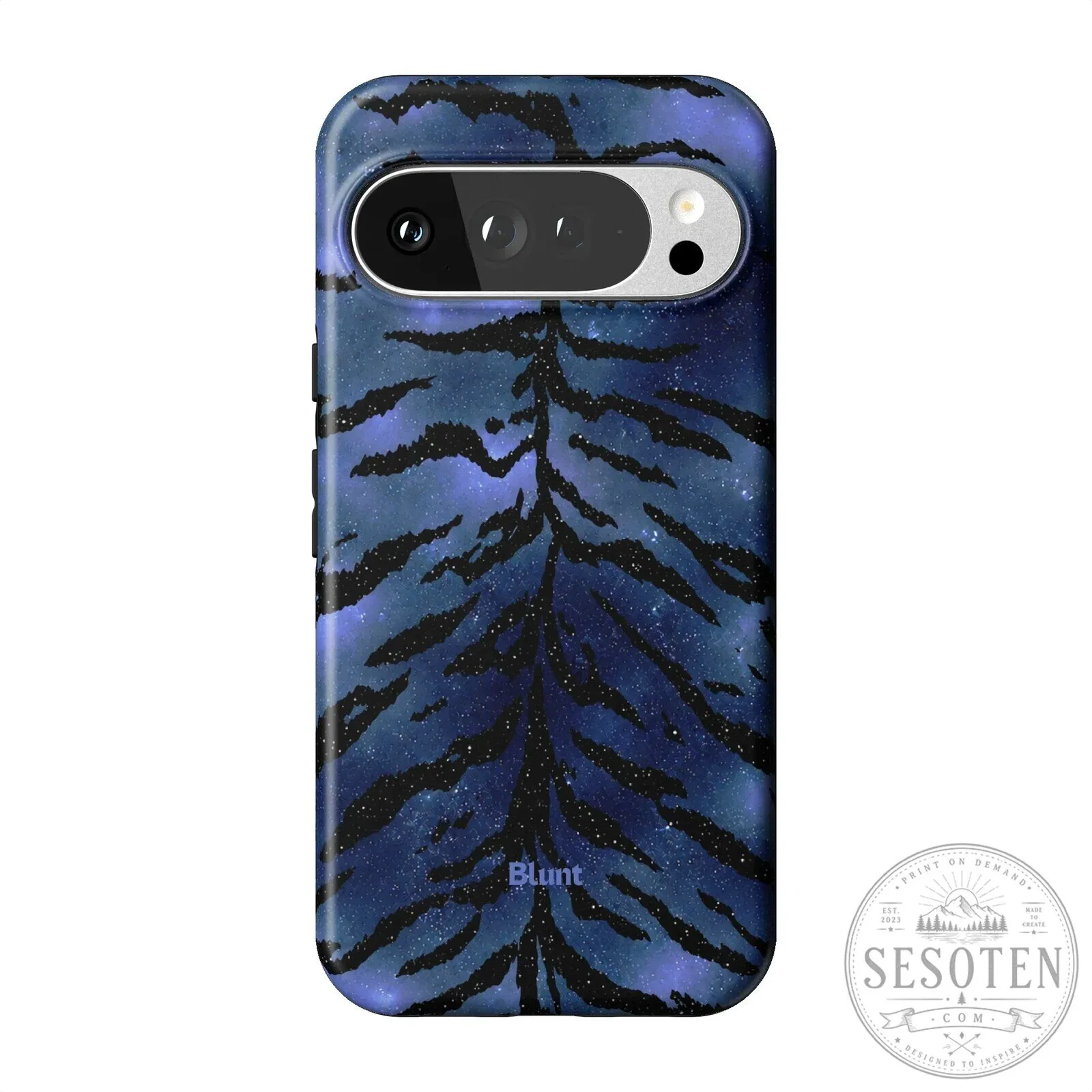Midnight Blue Tiger Stripe Pixel Phone Case 19 Midnight Blue Tiger Stripe Pixel Phone Case
