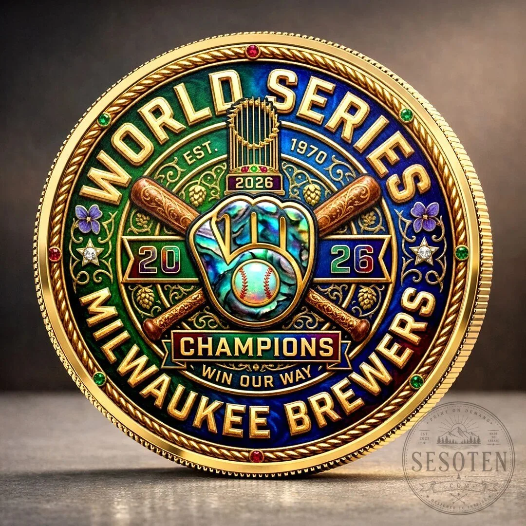Milwaukee Brewers 2026 World Series Champions Commemorative Baseball Coin