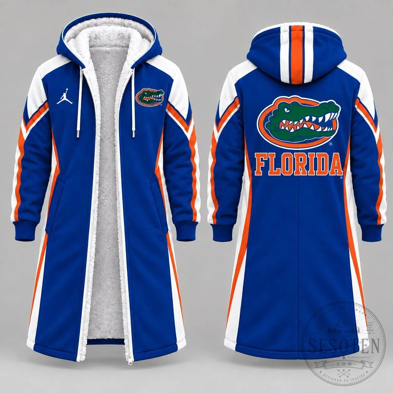 Florida Gators NCAA Game Day Sherpa Fleece Winter Jacket
