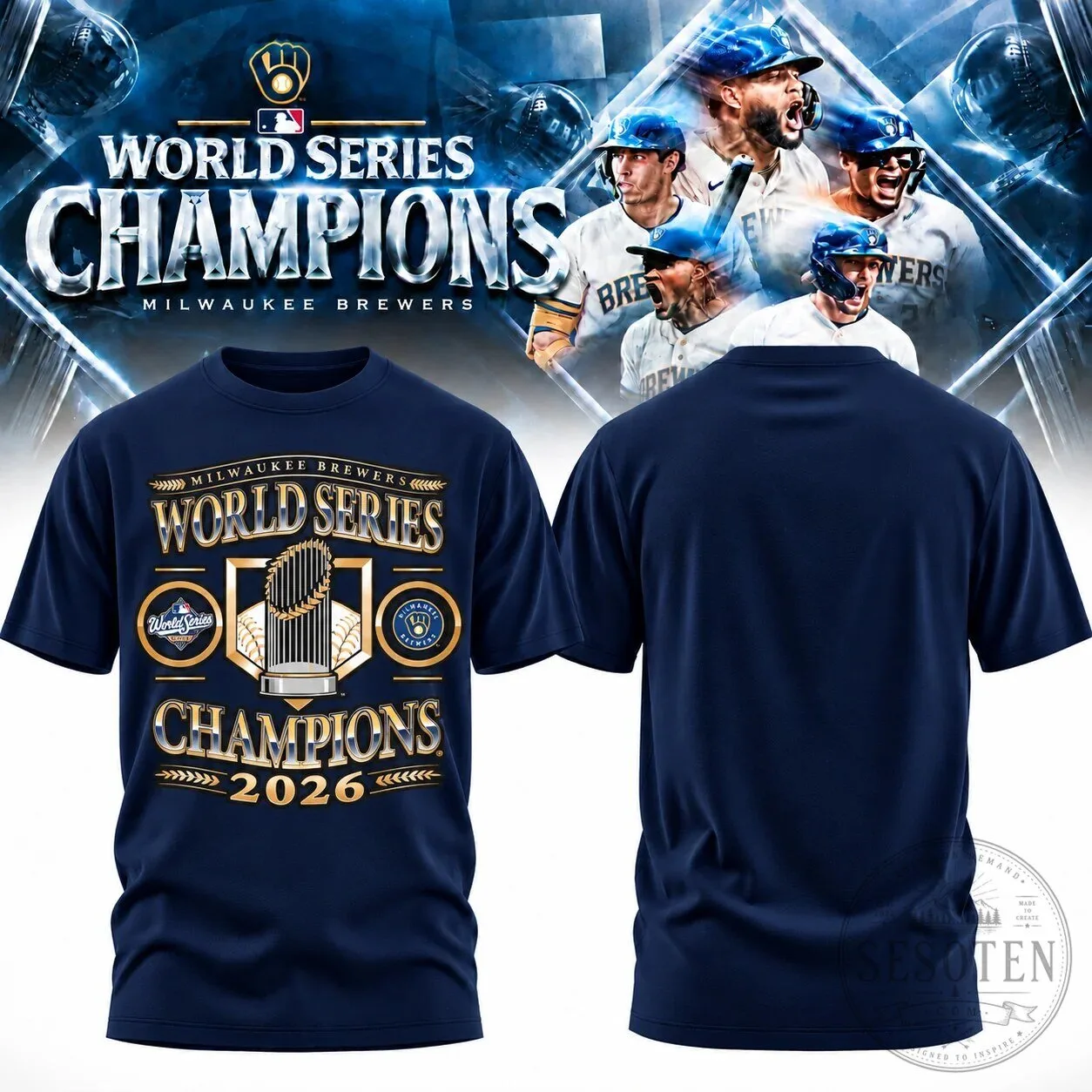 Brewers 2026 World Series Champions T-Shirt for Baseball Fans 10 Brewers 2026 World Series Champions T-Shirt for Baseball Fans