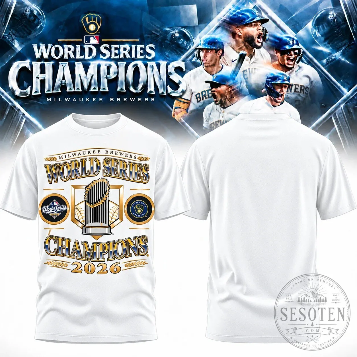 Brewers 2026 World Series Champions T-Shirt for Baseball Fans 11 Brewers 2026 World Series Champions T-Shirt for Baseball Fans