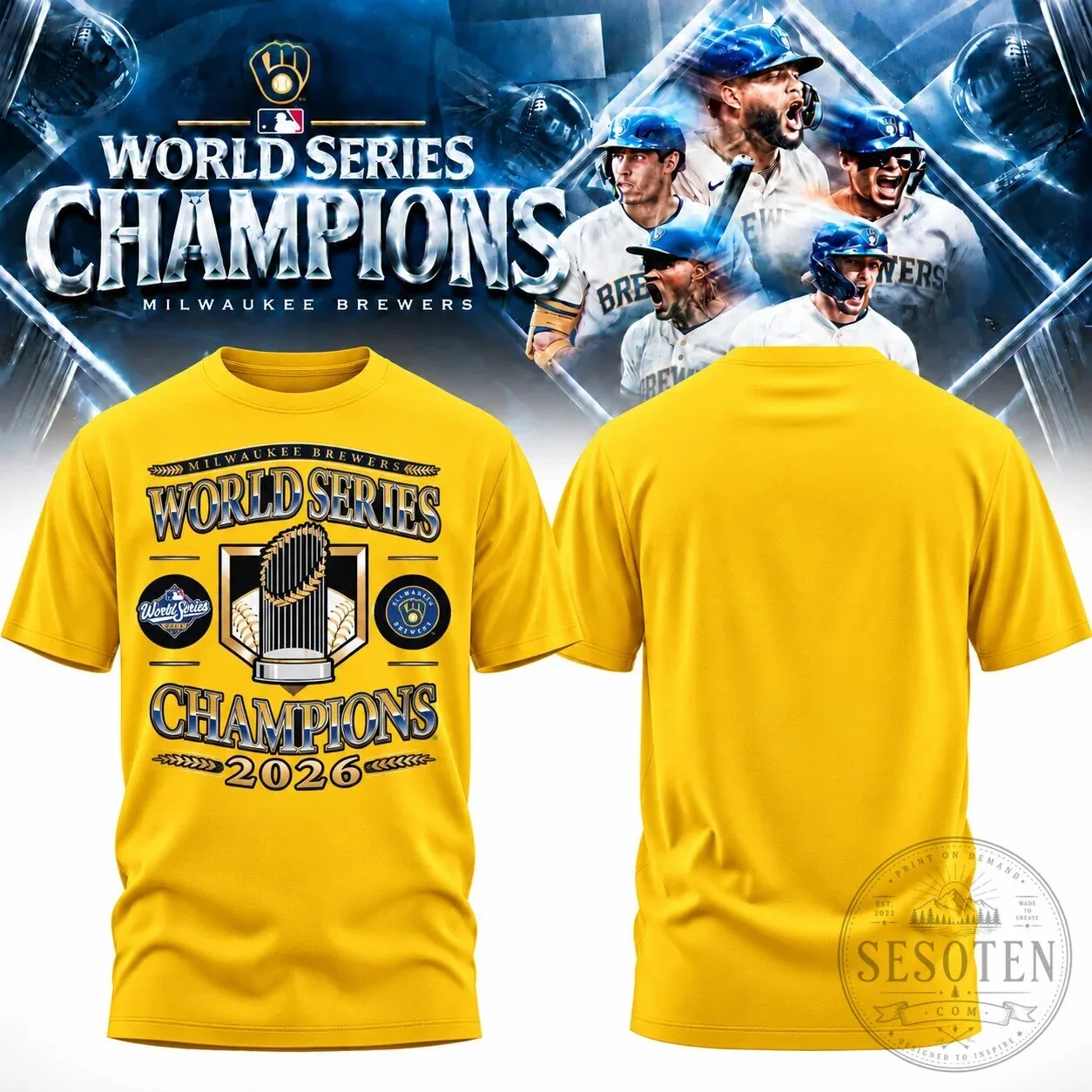 Brewers 2026 World Series Champions T-Shirt for Baseball Fans 12 Brewers 2026 World Series Champions T-Shirt for Baseball Fans