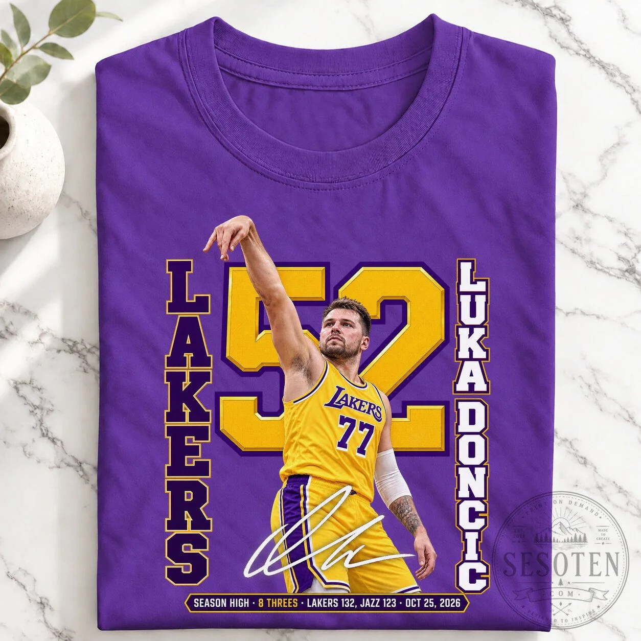Luka Doncic Los Angeles Lakers Basketball Fan Graphic T-Shirt 5 Luka Doncic Los Angeles Lakers Basketball Fan Graphic T-Shirt