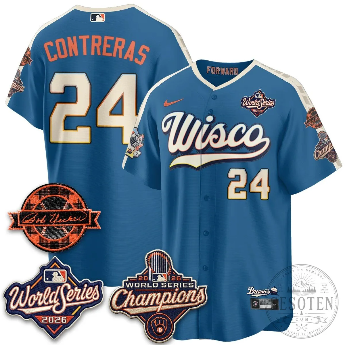 Black Baseball Jersey of Bob Uecker - 2026 Champions Milwaukee Brewers 149 Black Baseball Jersey of Bob Uecker - 2026 Champions Milwaukee Brewers