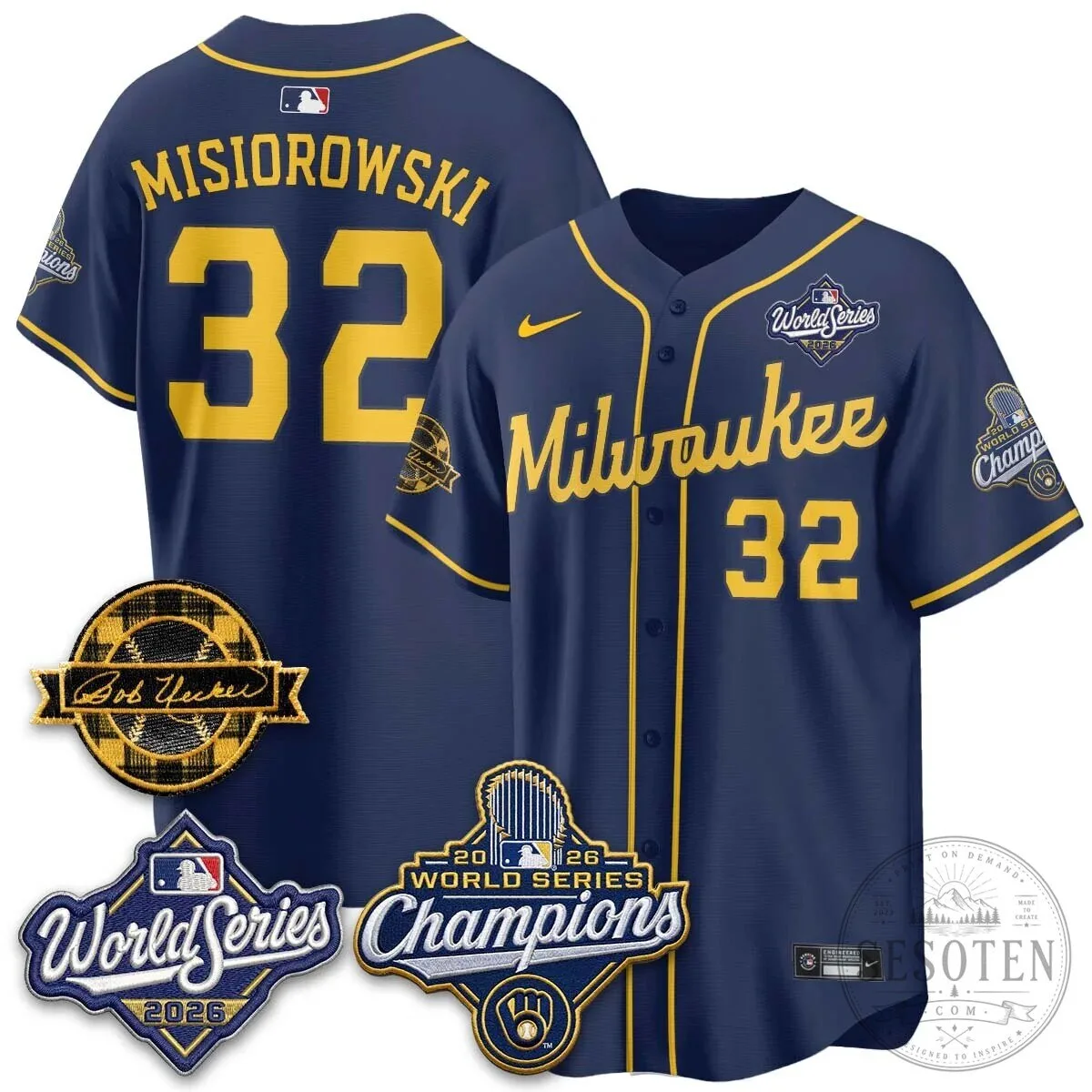 Black Baseball Jersey of Bob Uecker - 2026 Champions Milwaukee Brewers 157 Black Baseball Jersey of Bob Uecker - 2026 Champions Milwaukee Brewers