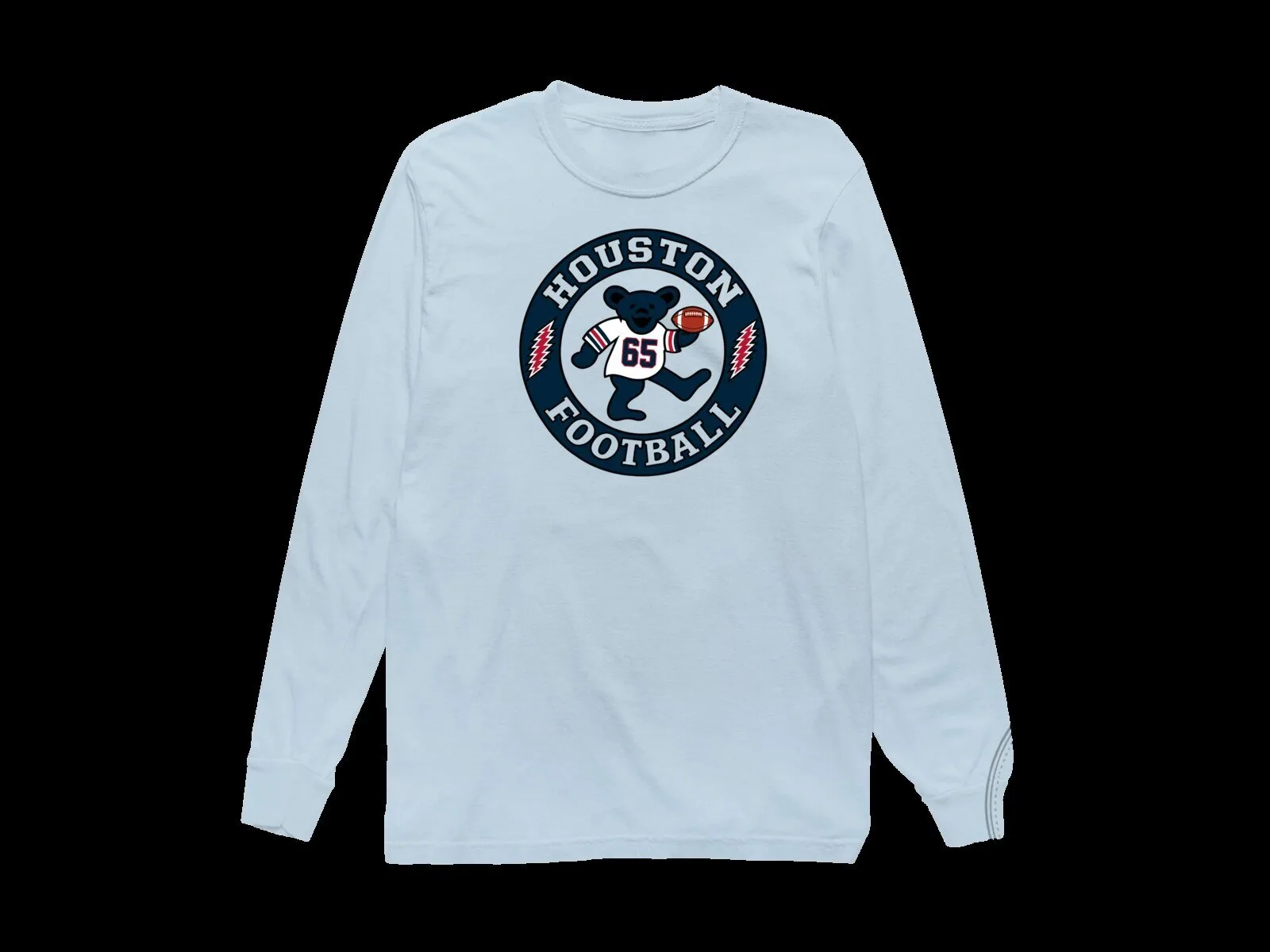 Houston Football Dancing Bear Grateful Dead Long-Sleeve T-Shirt 7 Houston Football Dancing Bear Grateful Dead Long-Sleeve T-Shirt