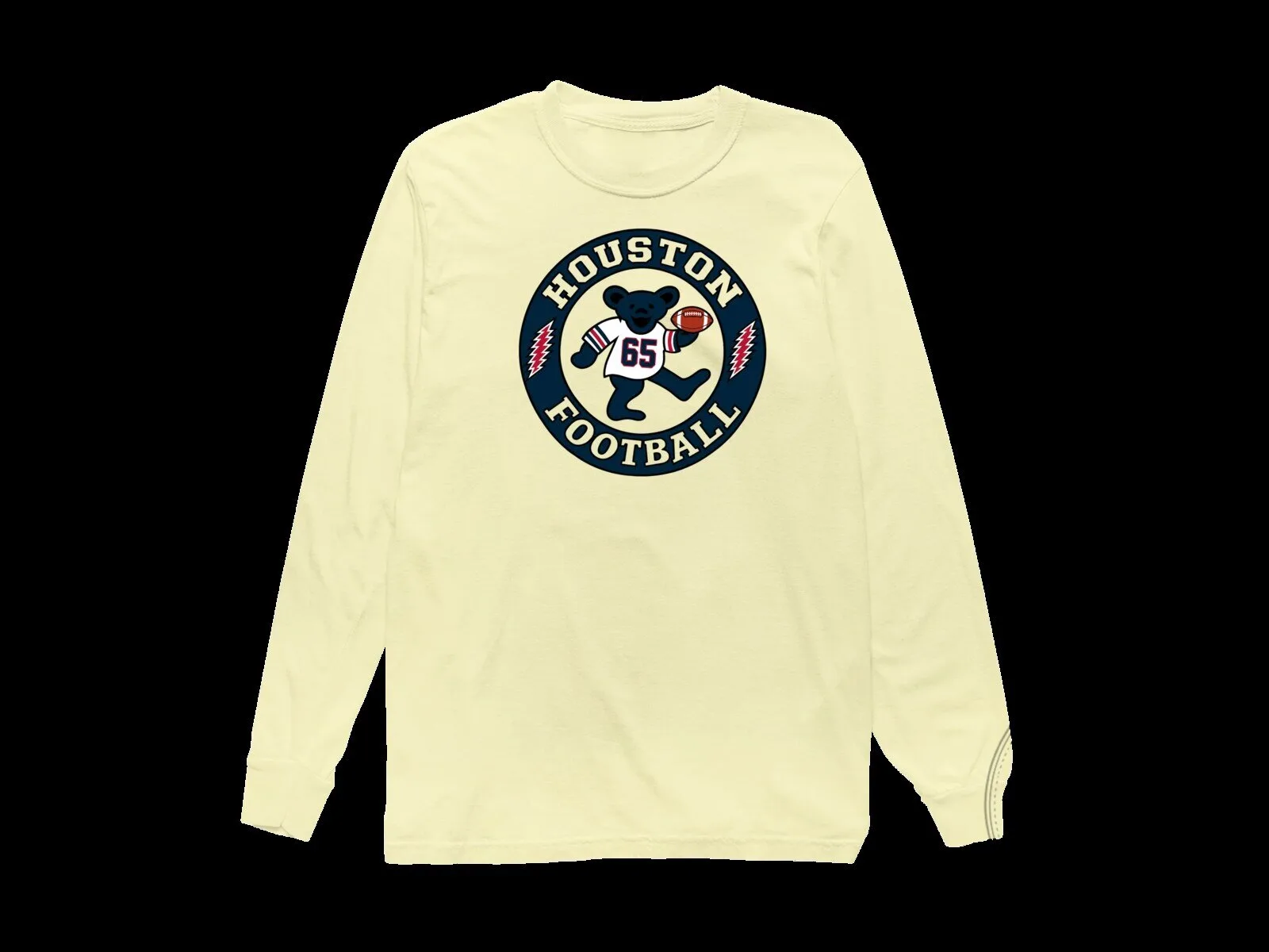 Houston Football Dancing Bear Grateful Dead Long-Sleeve T-Shirt 8 Houston Football Dancing Bear Grateful Dead Long-Sleeve T-Shirt