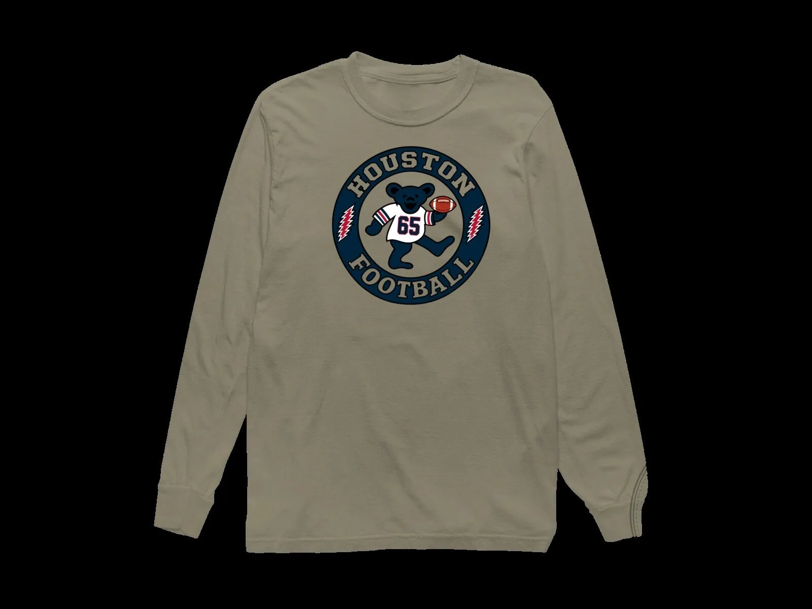 Houston Football Dancing Bear Grateful Dead Long-Sleeve T-Shirt 9 Houston Football Dancing Bear Grateful Dead Long-Sleeve T-Shirt
