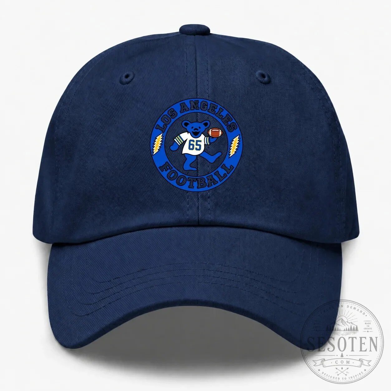 Los Angeles Rams Football Dancing Bear Grateful Dead Embroidered Cap Hat 8 Los Angeles Rams Football Dancing Bear Grateful Dead Embroidered Cap Hat