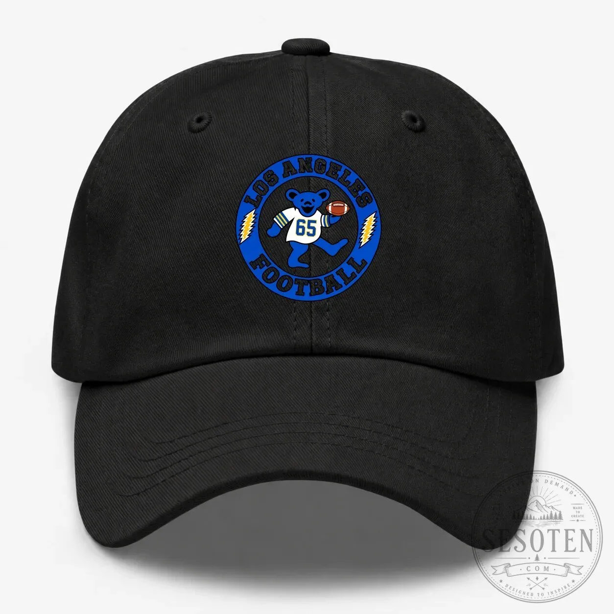Los Angeles Rams Football Dancing Bear Grateful Dead Embroidered Cap Hat 11 Los Angeles Rams Football Dancing Bear Grateful Dead Embroidered Cap Hat