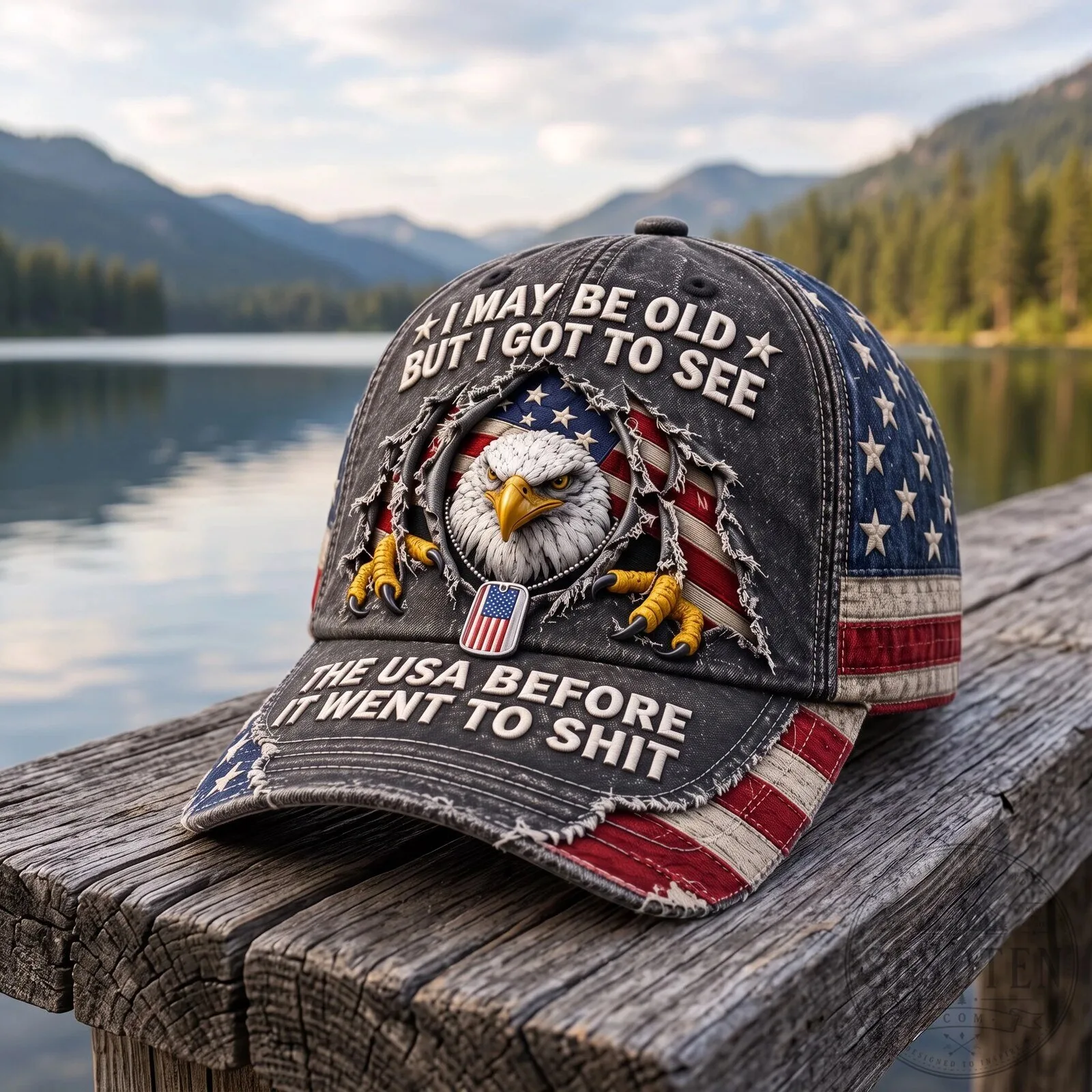 Vintage American Flag Eagle Patriotic I May Be Old But I Got To See The USA Before It Went To Shit Cap Hat 11 Vintage American Flag Eagle Patriotic I May Be Old But I Got To See The USA Before It Went To Shit Cap Hat